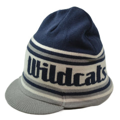 UNH New Hampshire Wildcats NCAA Team Wordmark Knit Billed Beanie Winter Hat