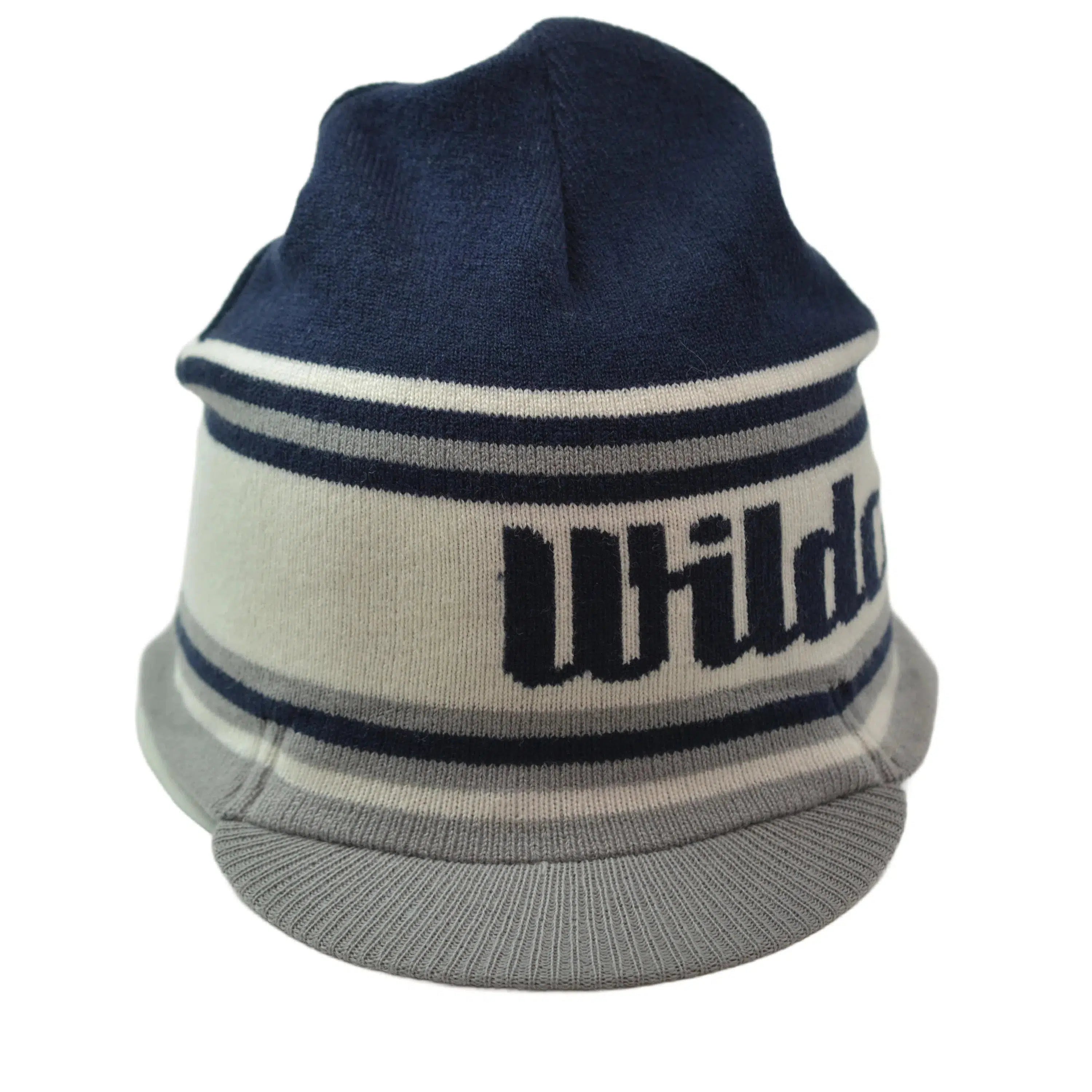 UNH New Hampshire Wildcats NCAA Team Wordmark Knit Billed Beanie Winter Hat