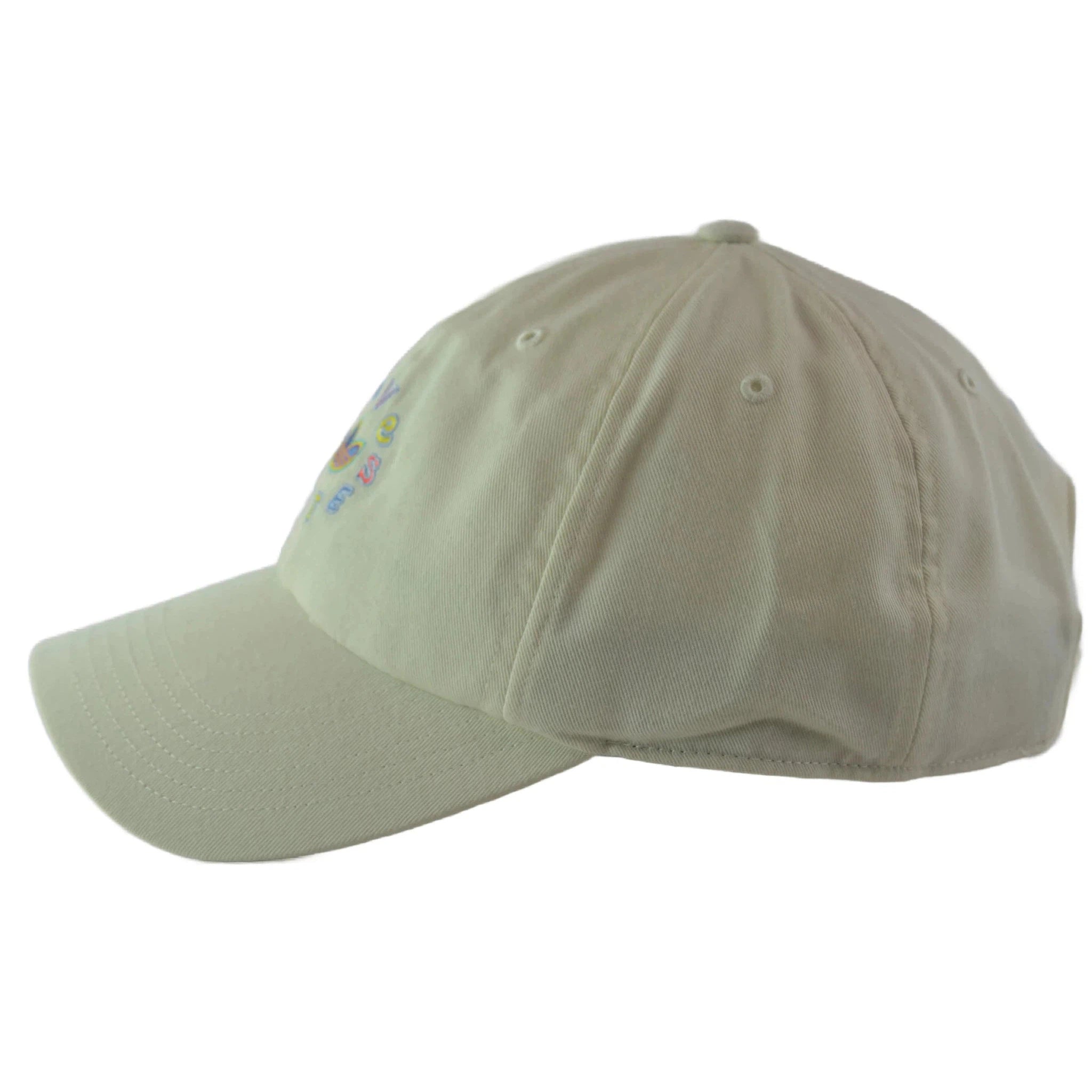 Adidas Originals Love Unites Trefoil Logo Cream Colored Cap Adjustable Hat