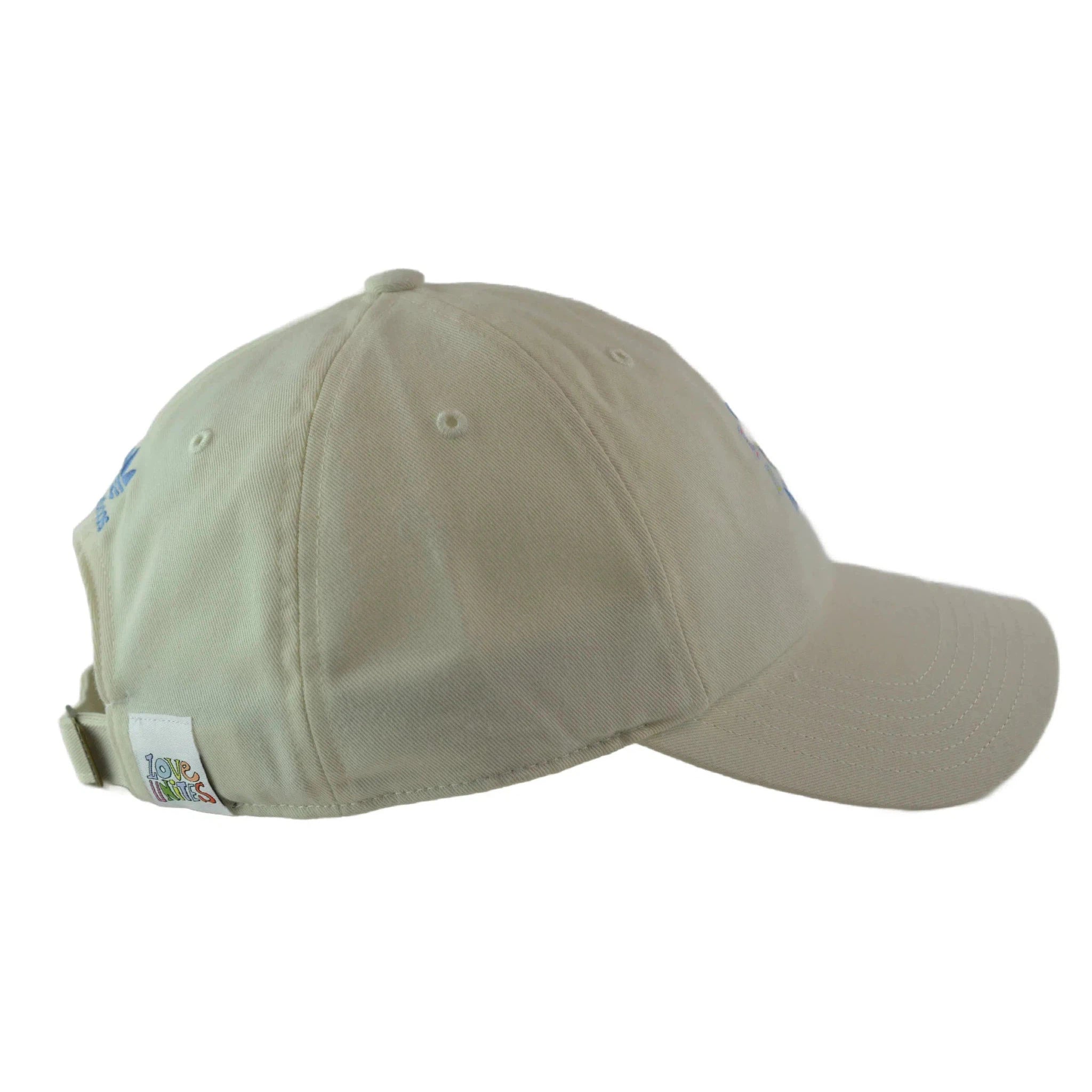 Adidas Originals Love Unites Trefoil Logo Cream Colored Cap Adjustable Hat