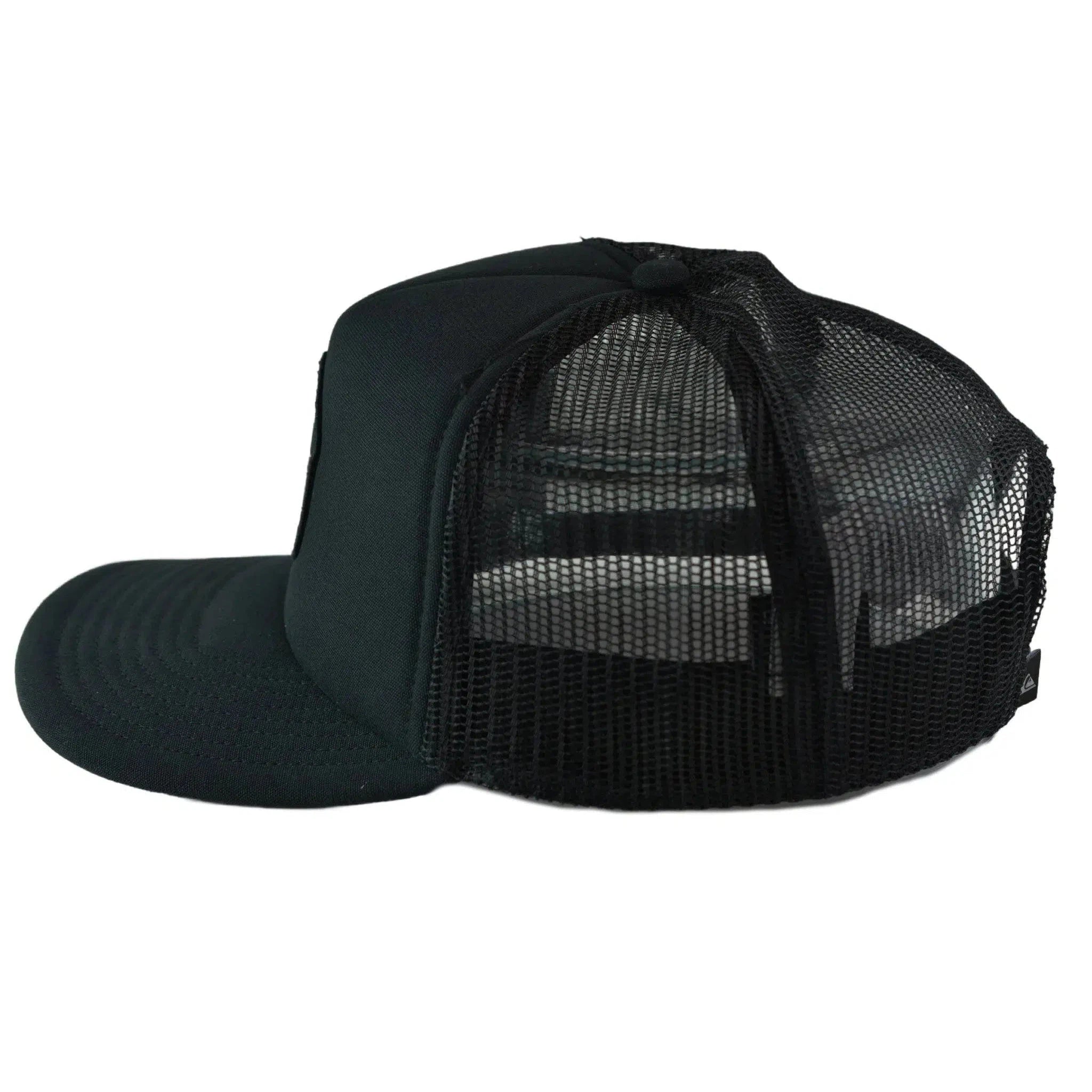 Quiksilver Destinado Florida Mesh Back Cap Black Snapback Trucker Hat