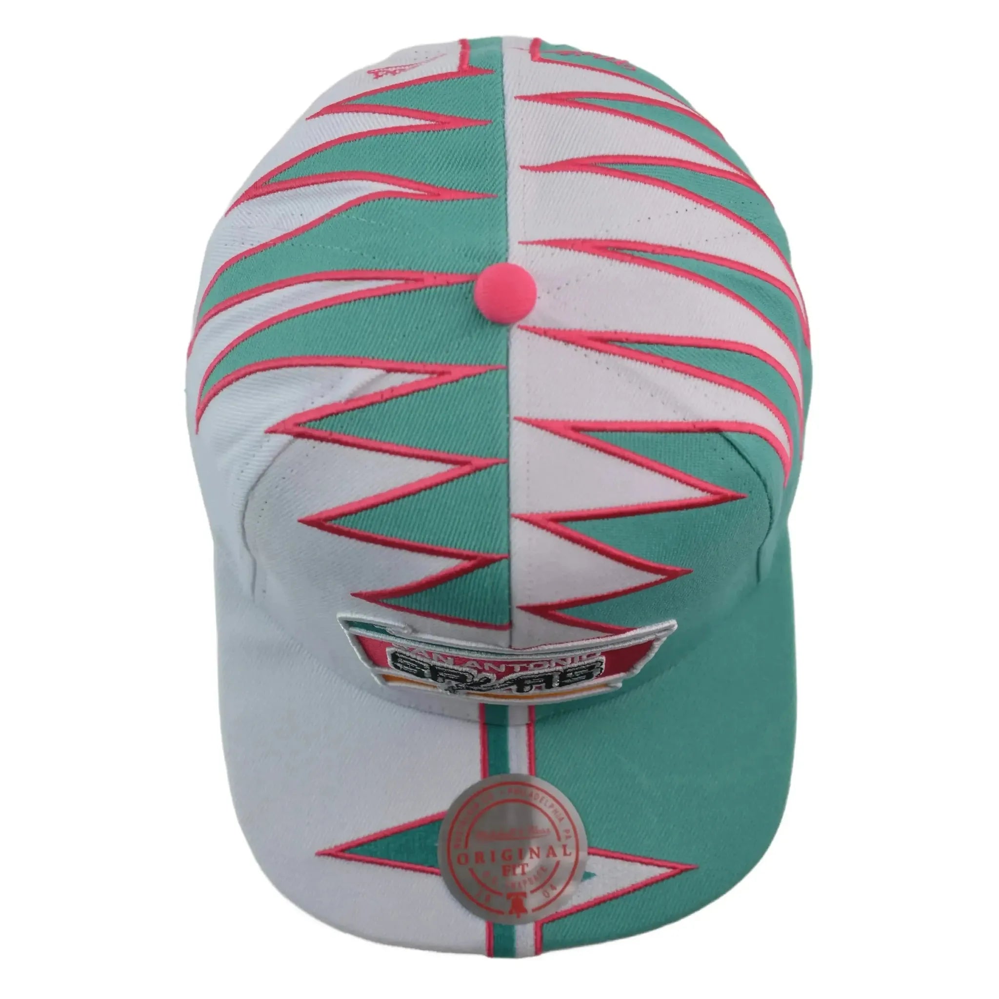 San Antonio Spurs NBA Shockwave Men's Snapback Hat by Mitchell & Ness