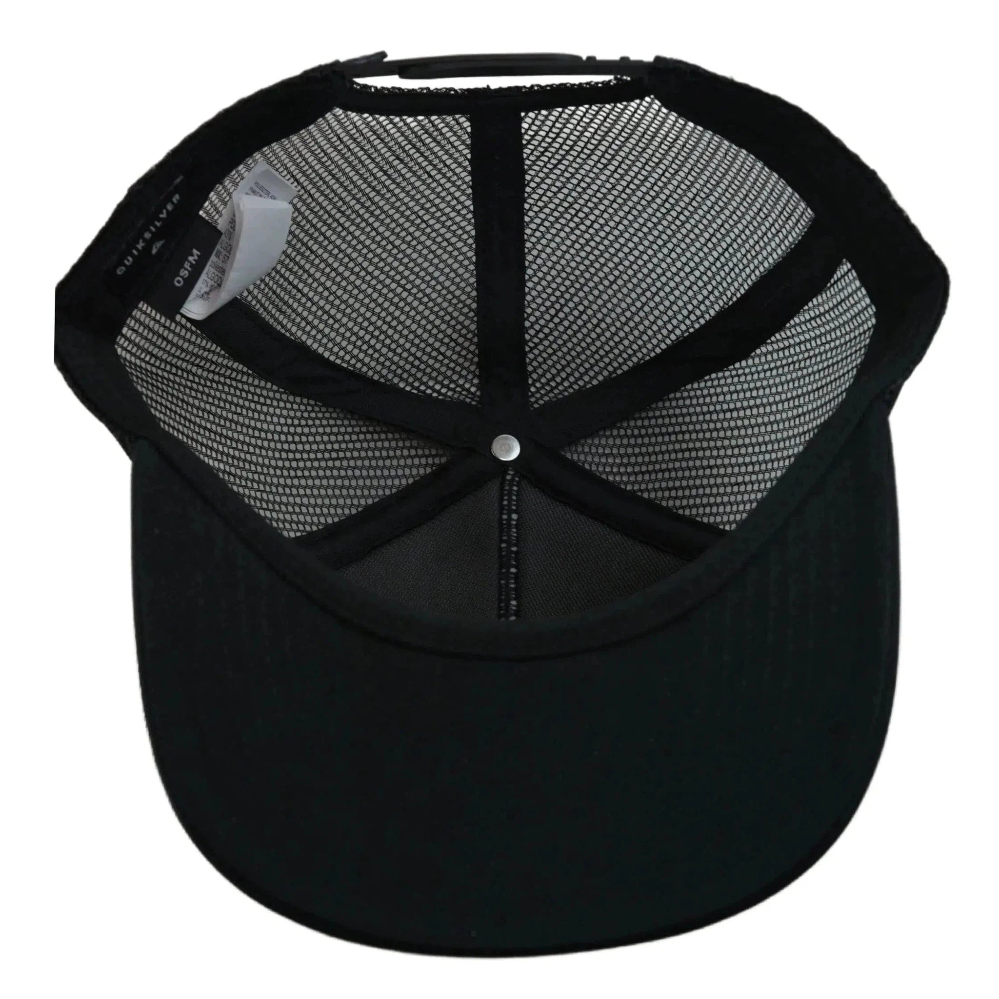 Quiksilver Destinado Florida Mesh Back Cap Black Snapback Trucker Hat