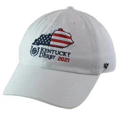 Kentucky Derby Churchill Downs Statesman Flag White Clean Up Relaxed Fit Hat by '47