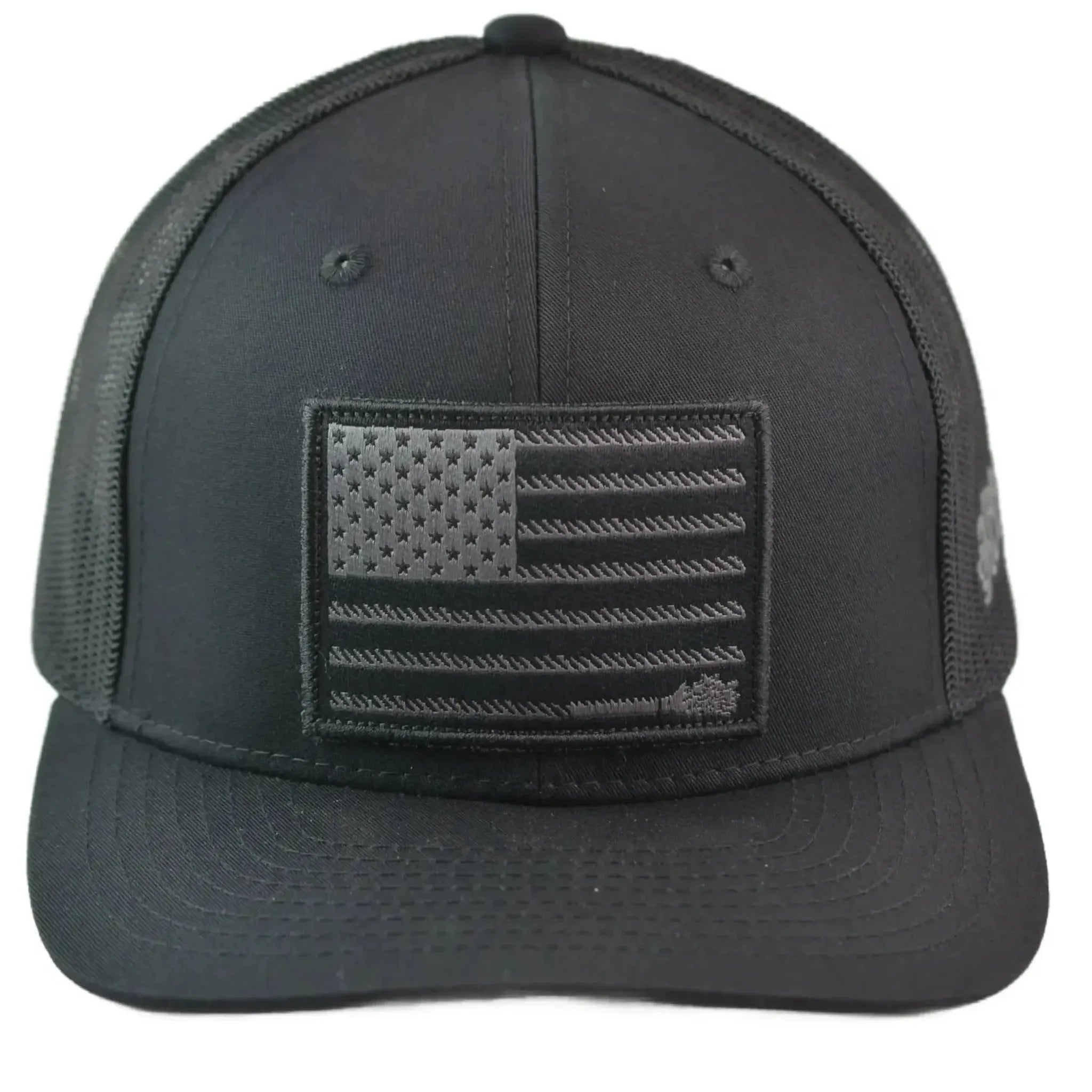 Hooey Liberty Roper Trucker Hat Black Mesh Snapback