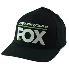 FOX Pro Circuit Logo Men’s Moto Racing L/XL Flex Fit Black Hat