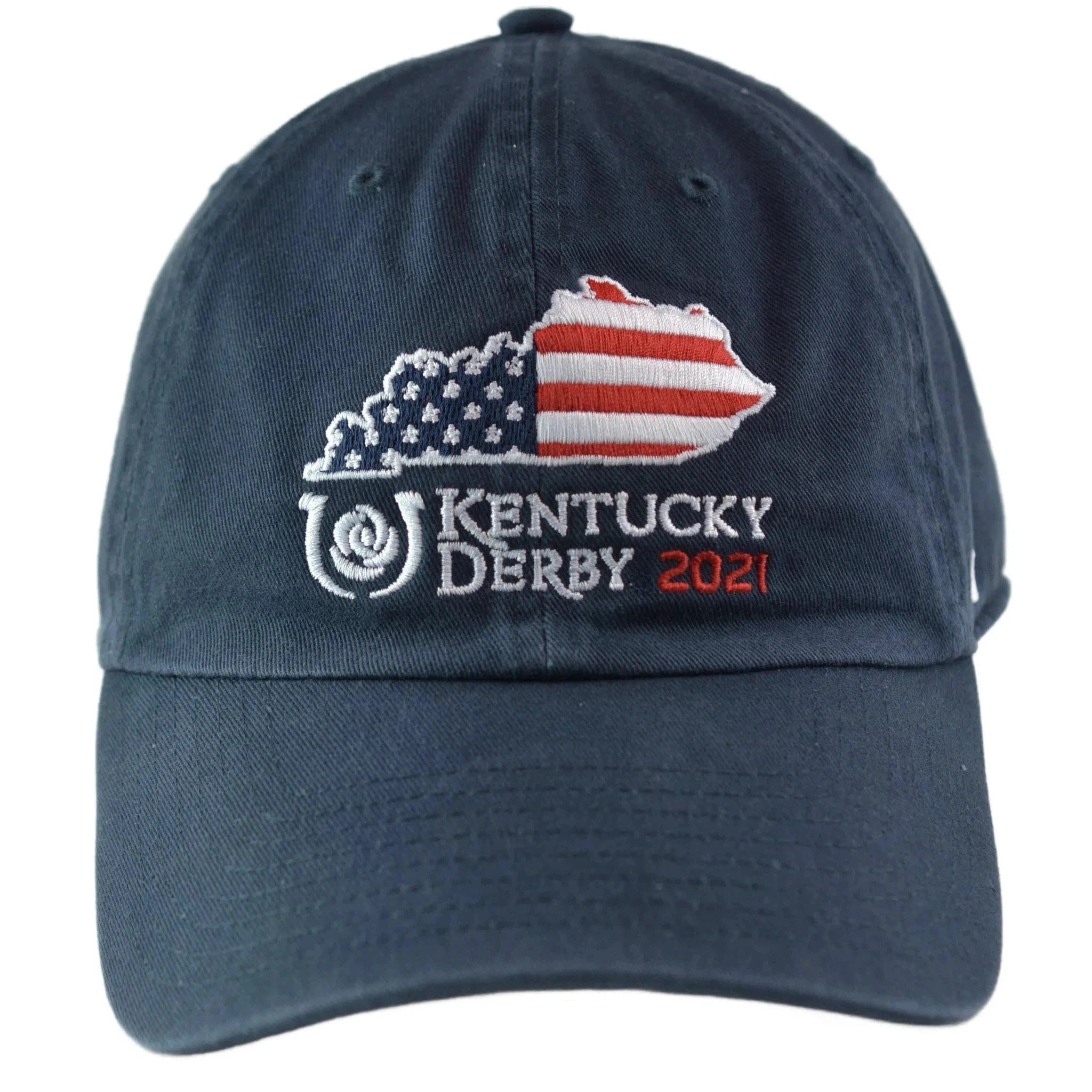 Kentucky Derby Churchill Downs Statesman Flag Blue Clean Up Relaxed Fit Hat by '47