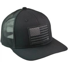 Hooey Liberty Roper Trucker Hat Black Mesh Snapback