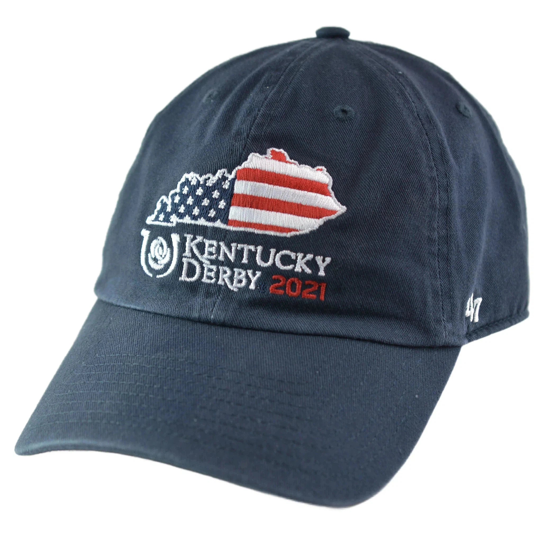 Kentucky Derby Churchill Downs Statesman Flag Blue Clean Up Relaxed Fit Hat by '47