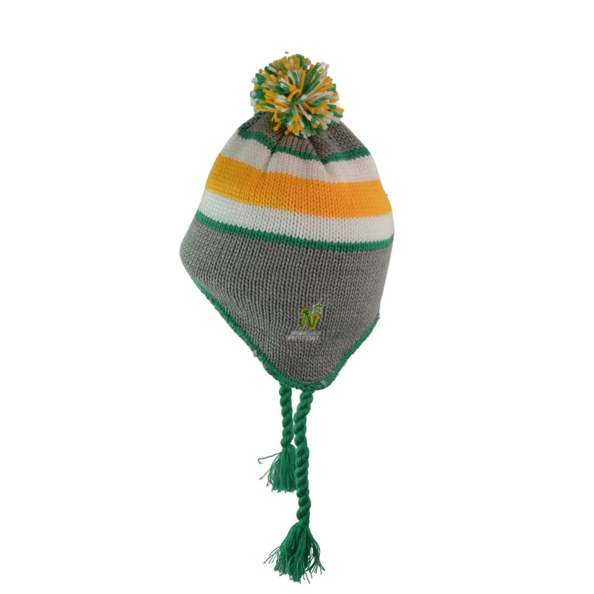 Minnesota North Stars CCM Vintage NHL Hockey Distressed Braided Knit Beanie