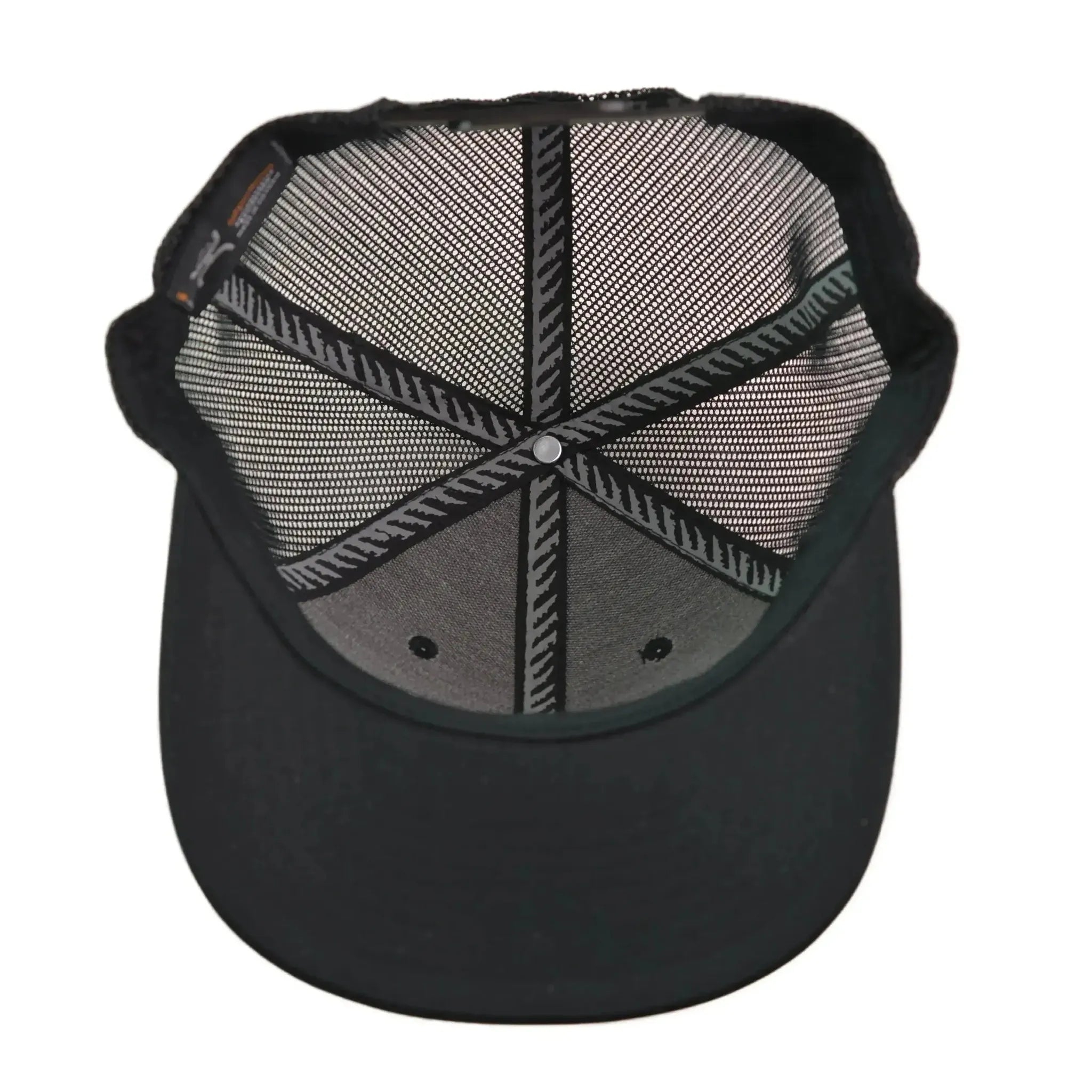 Hooey Liberty Roper Trucker Hat Black Mesh Snapback