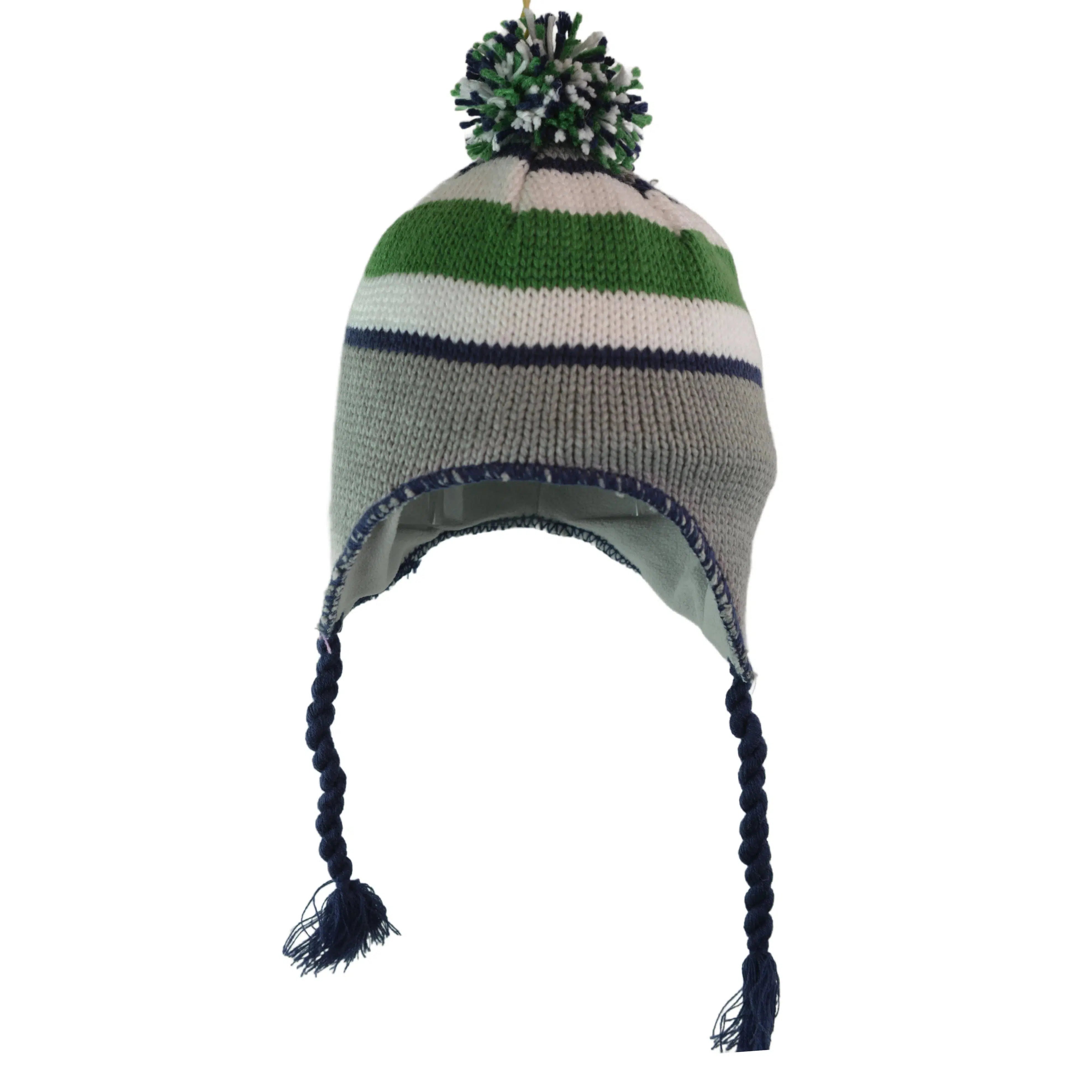 Hartford Whalers CCM Vintage NHL Hockey Distressed Braided Knit Beanie