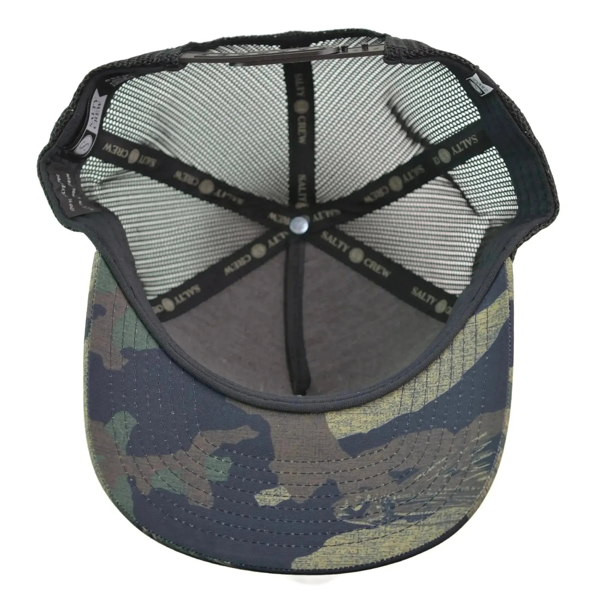 Salty Crew Sealine Camo Trucker Hat Retro Mesh Adjustable Snapback Cap