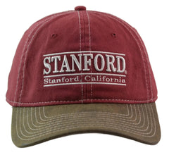 Stanford University NCAA 3 Bar Team Logo 2 Tone Adjustable Hat by The Game
