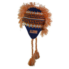 Illinois Fighting Illini NCAA Mohawk-Style Team Color Winter Beanie