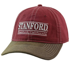 Stanford University NCAA 3 Bar Team Logo 2 Tone Adjustable Hat by The Game