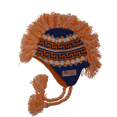 Illinois Fighting Illini NCAA Mohawk-Style Team Color Winter Beanie