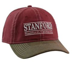 Stanford University NCAA 3 Bar Team Logo 2 Tone Adjustable Hat by The Game
