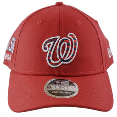 Washington Nationals 9FORTY Stretch Snap MLB July 4th Red Baseball Hat by New Era