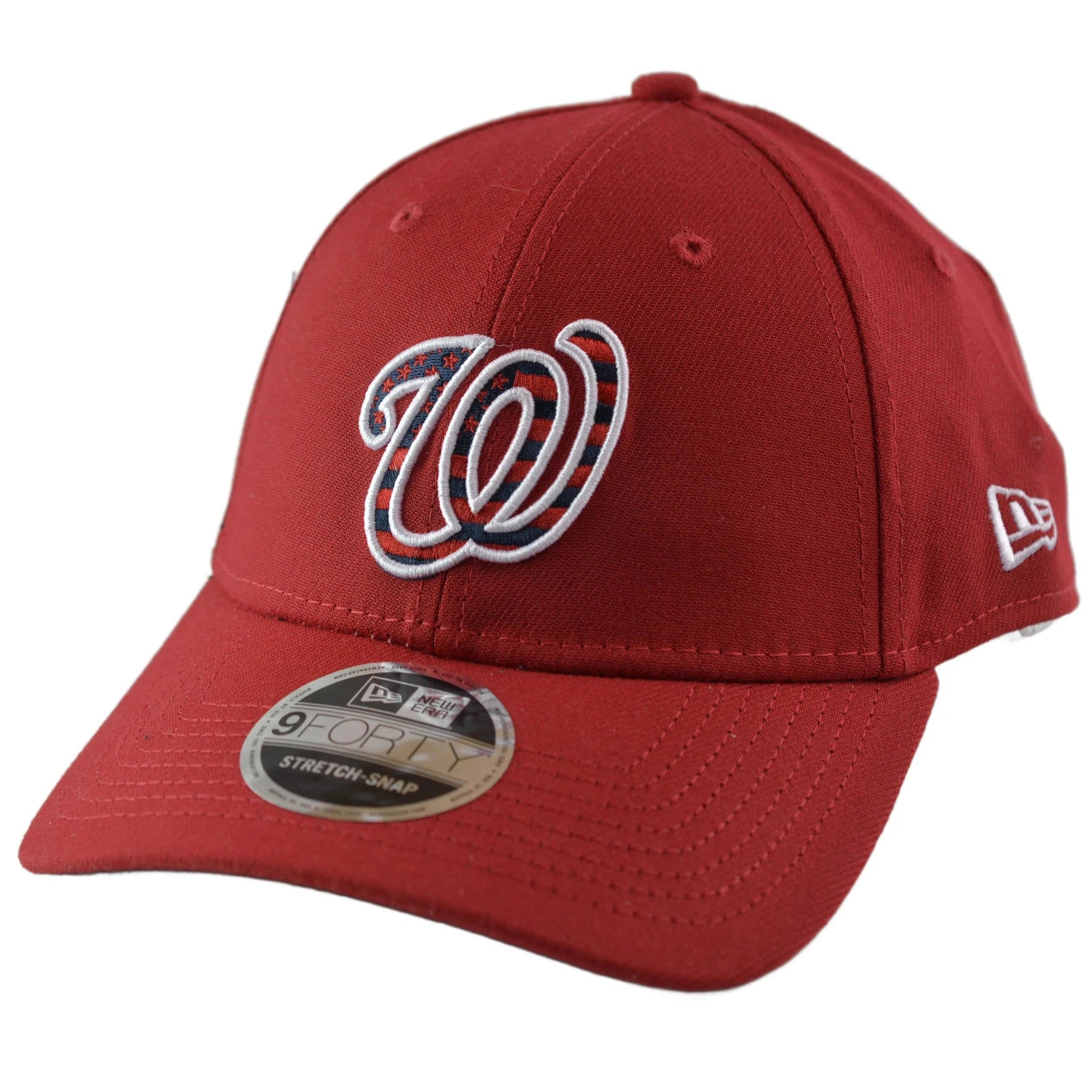 Washington Nationals 9FORTY Stretch Snap MLB July 4th Red Baseball Hat by New Era