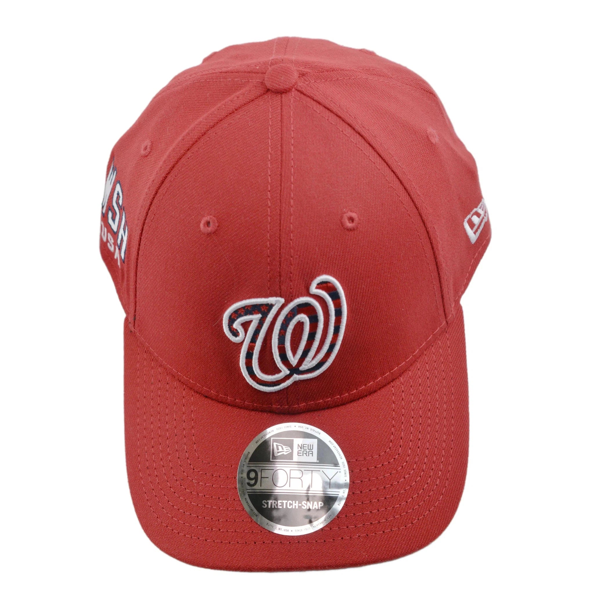 Washington Nationals 9FORTY Stretch Snap MLB July 4th Red Baseball Hat by New Era