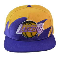 Los Angeles Lakers Mitchell & Ness Sharktooth Snapback Hat – NBA Classic