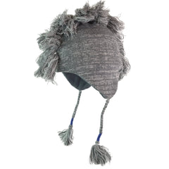 Illinois Fighting Illini NCAA Mohawk-Style Gray Winter Beanie