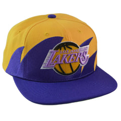 Los Angeles Lakers Mitchell & Ness Sharktooth Snapback Hat – NBA Classic