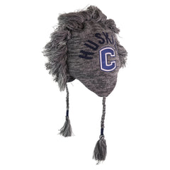 Connecticut UConn Huskies NCAA Mohawk-Style Gray Winter Beanie