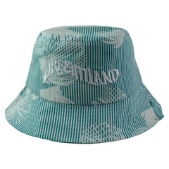 Dreamland Aqua Floral Bucket Style Fishing Cap Bucket Hat