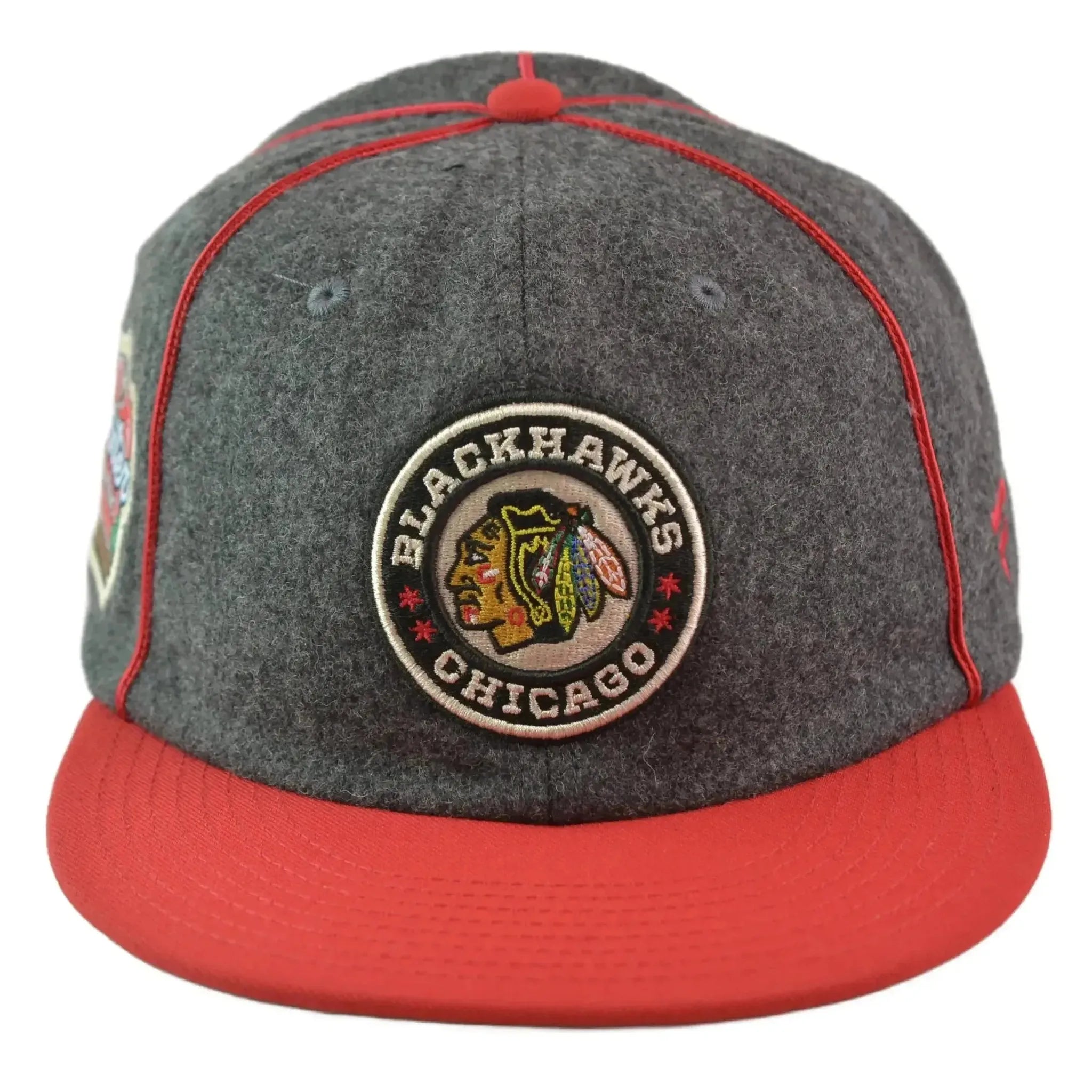 Fanatics Chicago Blackhawks Winter Classic Heather Gray Strap-Back Hat