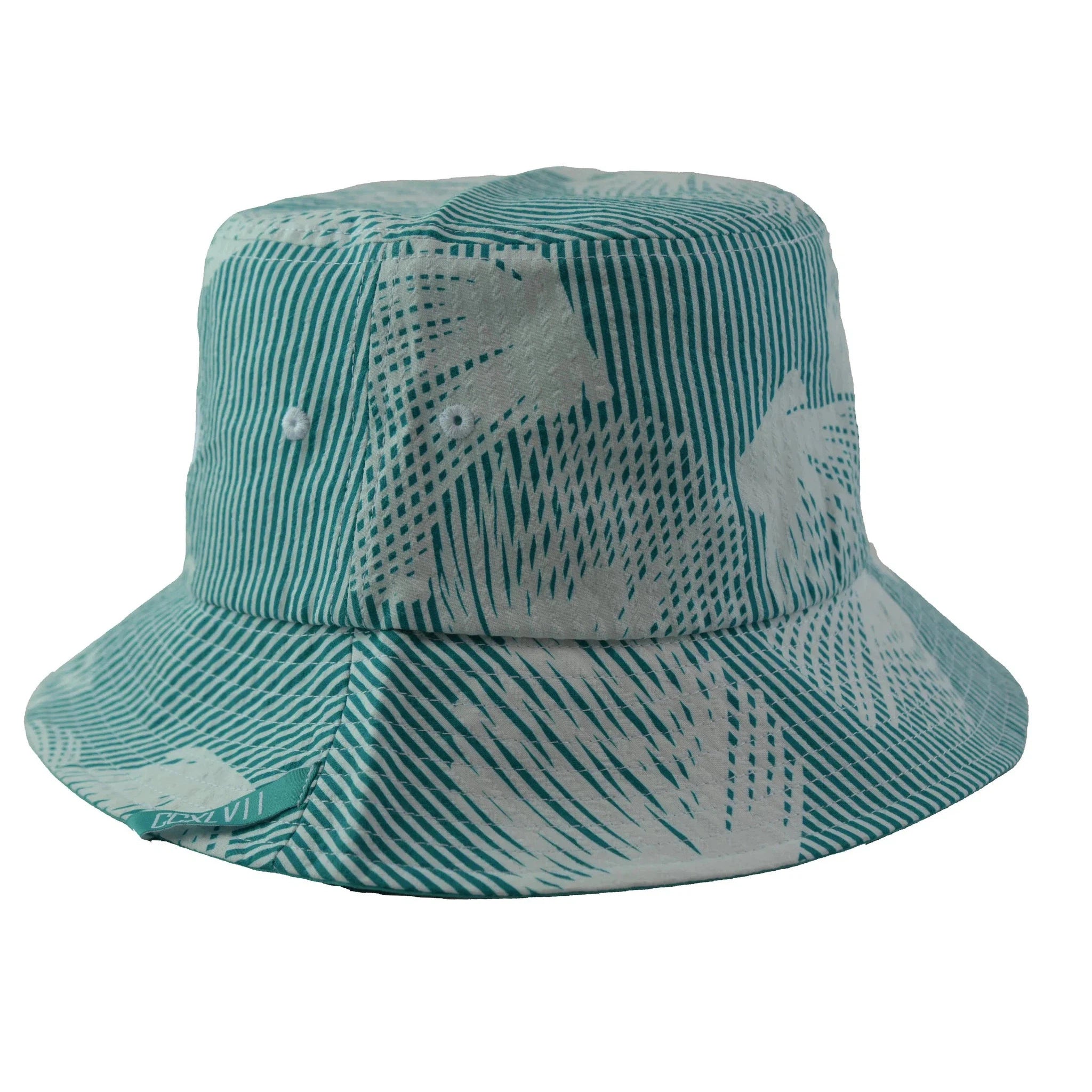 Dreamland Aqua Floral Bucket Style Fishing Cap Bucket Hat