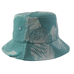 Dreamland Aqua Floral Bucket Style Fishing Cap Bucket Hat