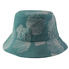 Dreamland Aqua Floral Bucket Style Fishing Cap Bucket Hat