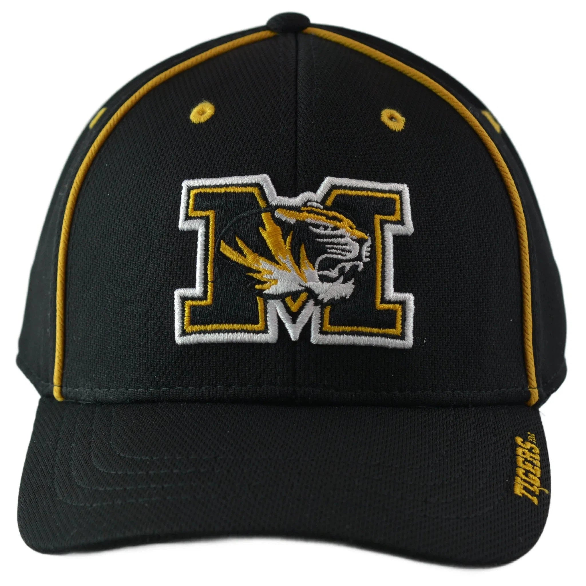 Missouri Tigers Mizzou NCAA Team Logo Mens Adjustable Black Hat by NCAA Signatures