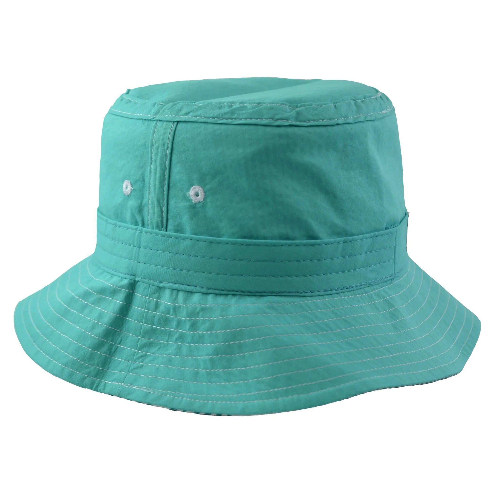 Dreamland Aqua Floral Bucket Style Fishing Cap Bucket Hat