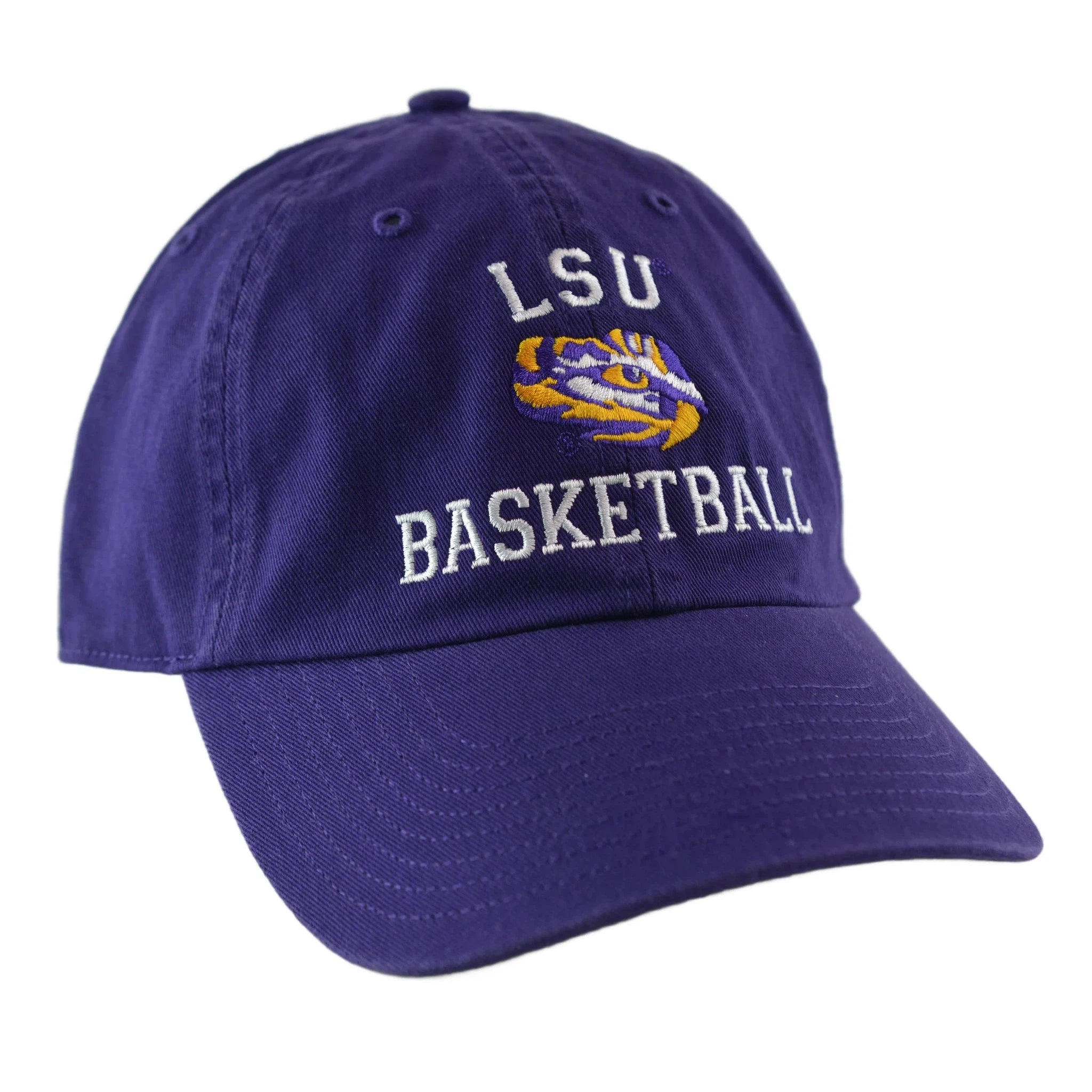 LSU Tigers Basketball NCAA Team Clean Up Adjustable Purple Hat by '47