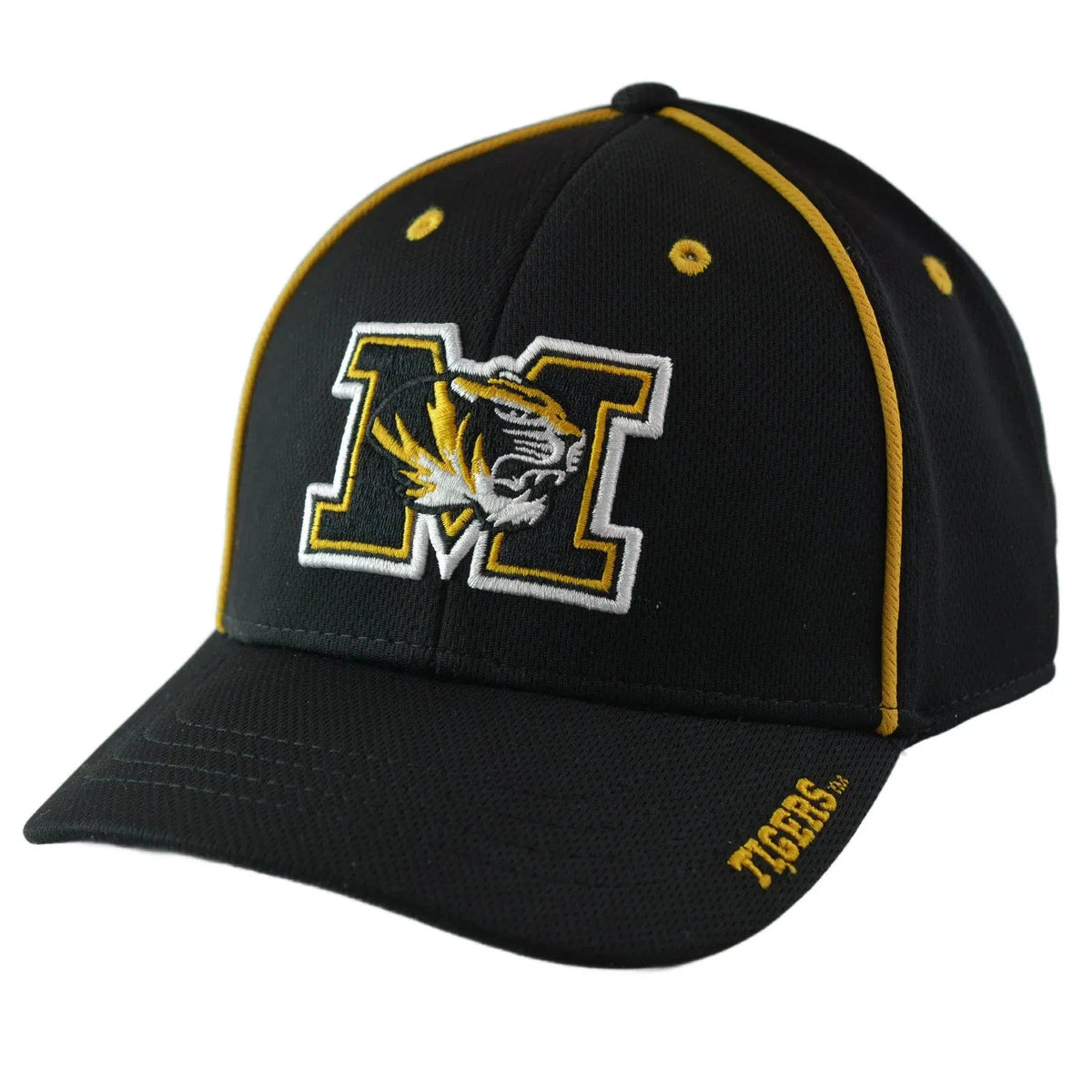 Missouri Tigers Mizzou NCAA Team Logo Mens Adjustable Black Hat by NCAA Signatures