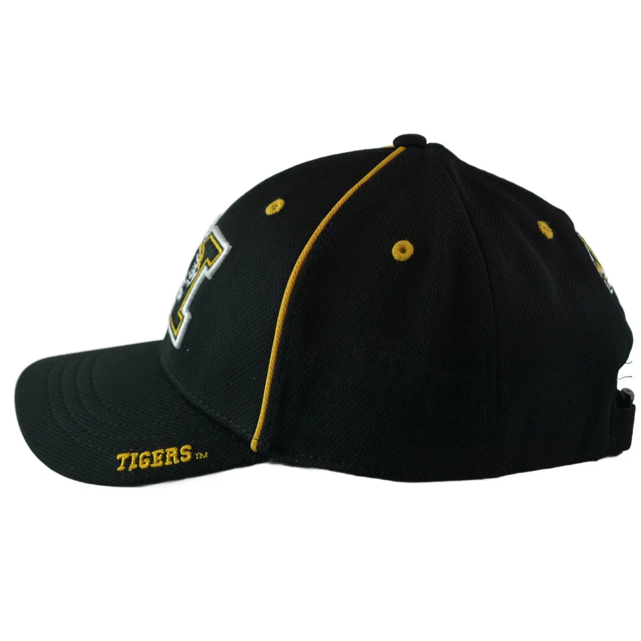 Missouri Tigers Mizzou NCAA Team Logo Mens Adjustable Black Hat by NCAA Signatures