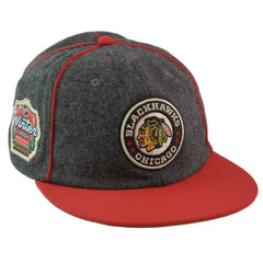 Fanatics Chicago Blackhawks Winter Classic Heather Gray Strap-Back Hat