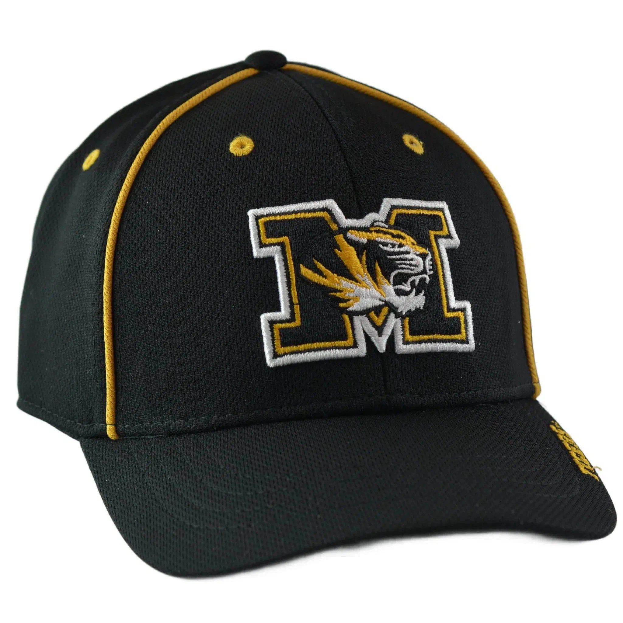 Missouri Tigers Mizzou NCAA Team Logo Mens Adjustable Black Hat by NCAA Signatures