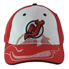 New Jersey Devils Dual NHL Logo Adjustable Men's Hockey Hat by Fan Favorite