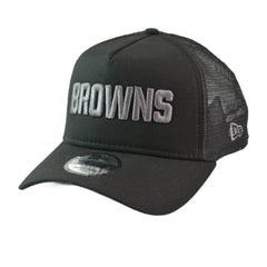 Cleveland Browns New Era x Alpha Industries Black Men's 9FORTY Trucker Snapback Hat