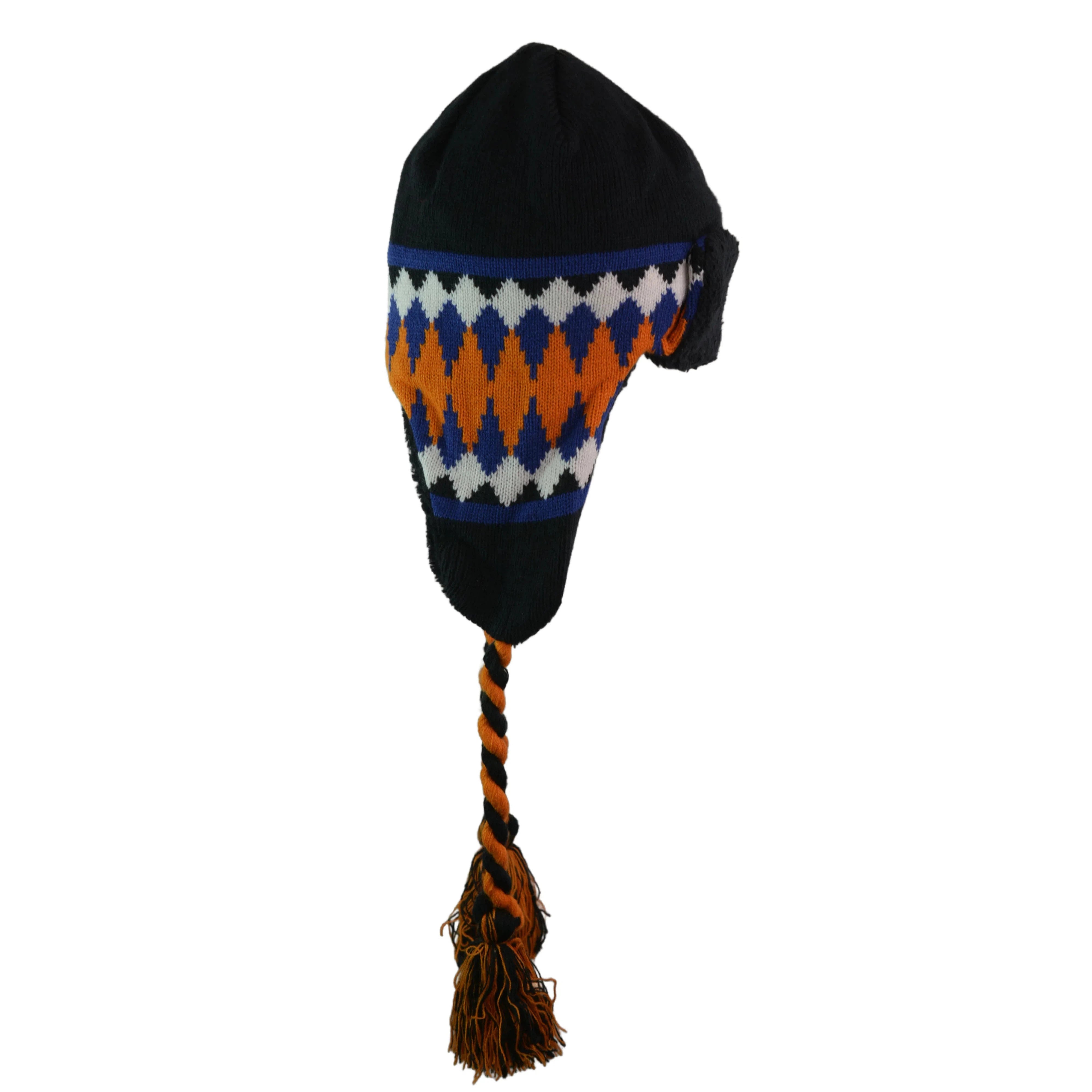 Illinois Fighting Illini Youth NCAA Black Trapper Style Beanie Winter Hat