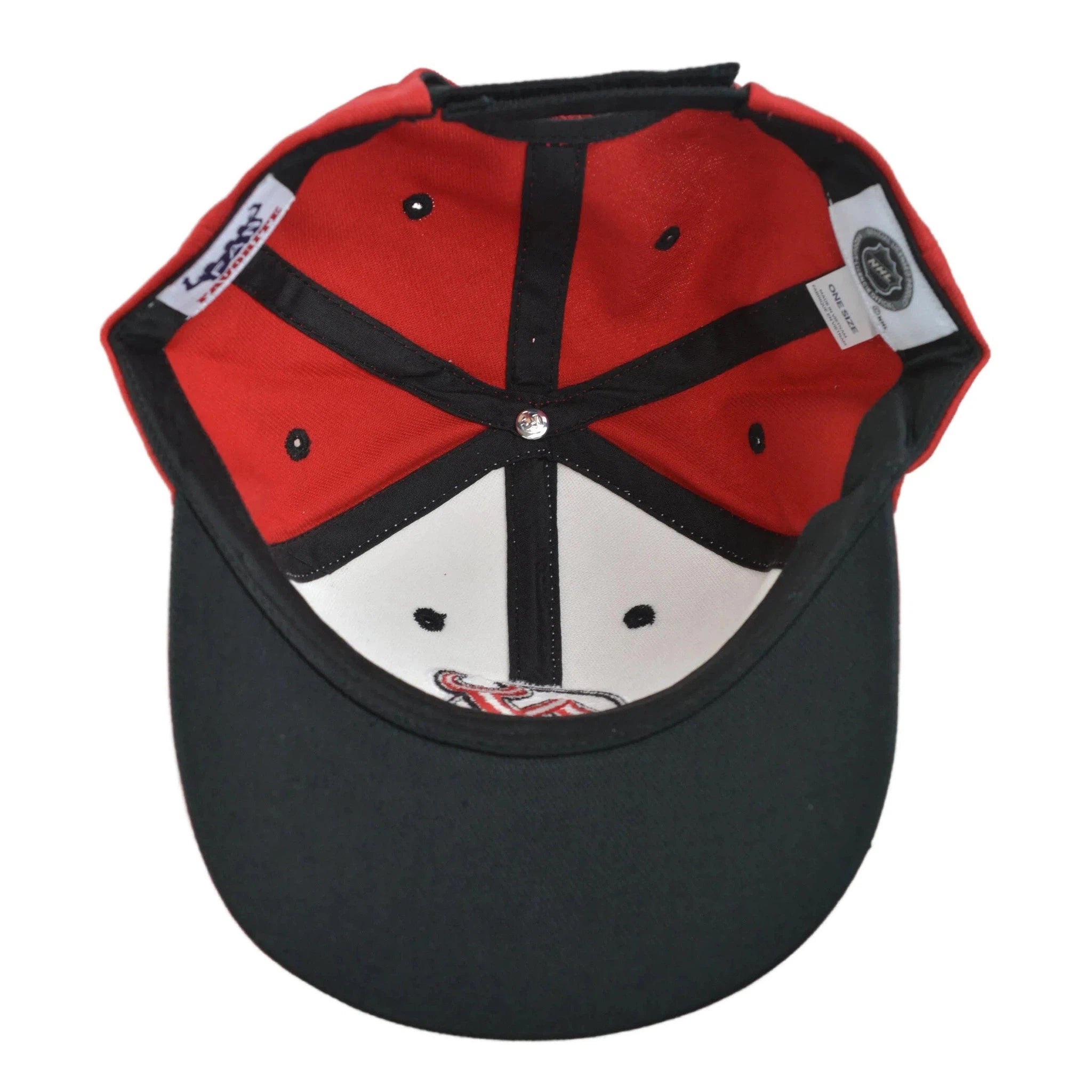 New Jersey Devils Dual NHL Logo Adjustable Men's Hockey Hat by Fan Favorite