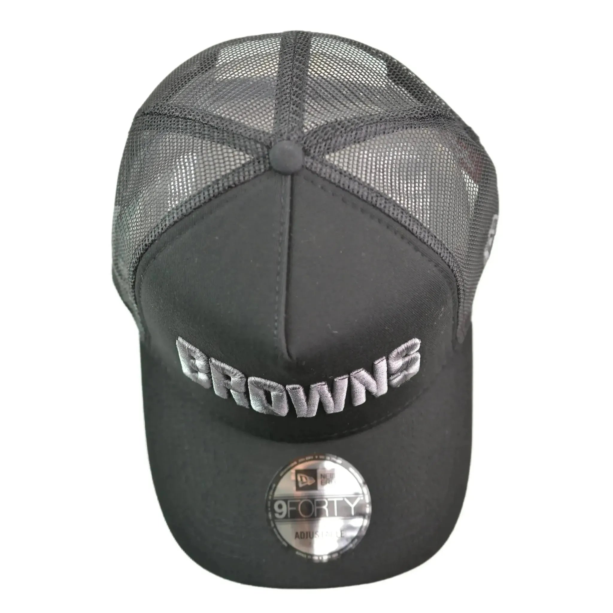 Cleveland Browns New Era x Alpha Industries Black Men's 9FORTY Trucker Snapback Hat