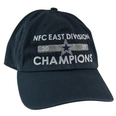 Dallas Cowboys NFC East Champions NFL Team Clean Up Adjustable Blue Hat by '47