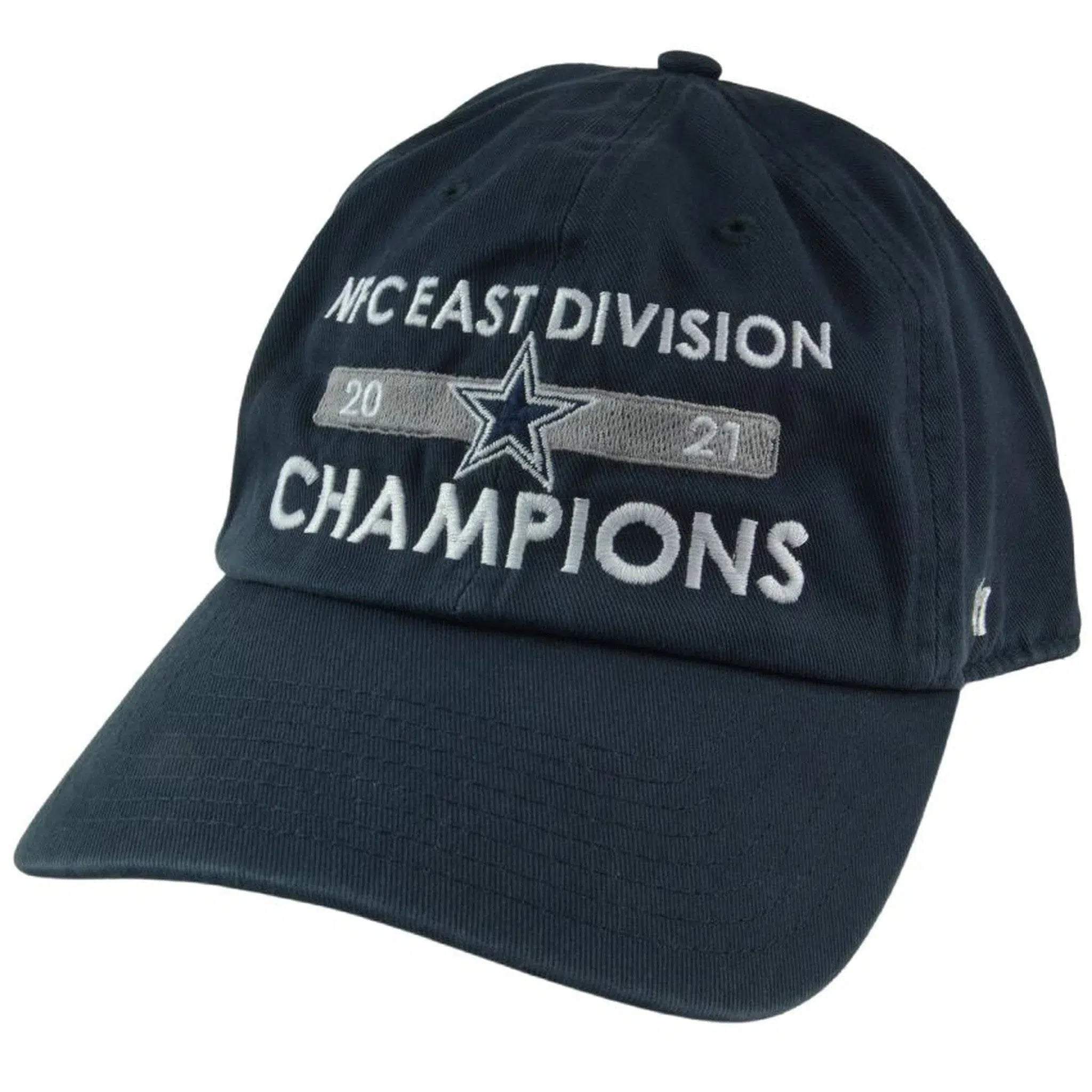 Dallas Cowboys NFC East Champions NFL Team Clean Up Adjustable Blue Hat by '47