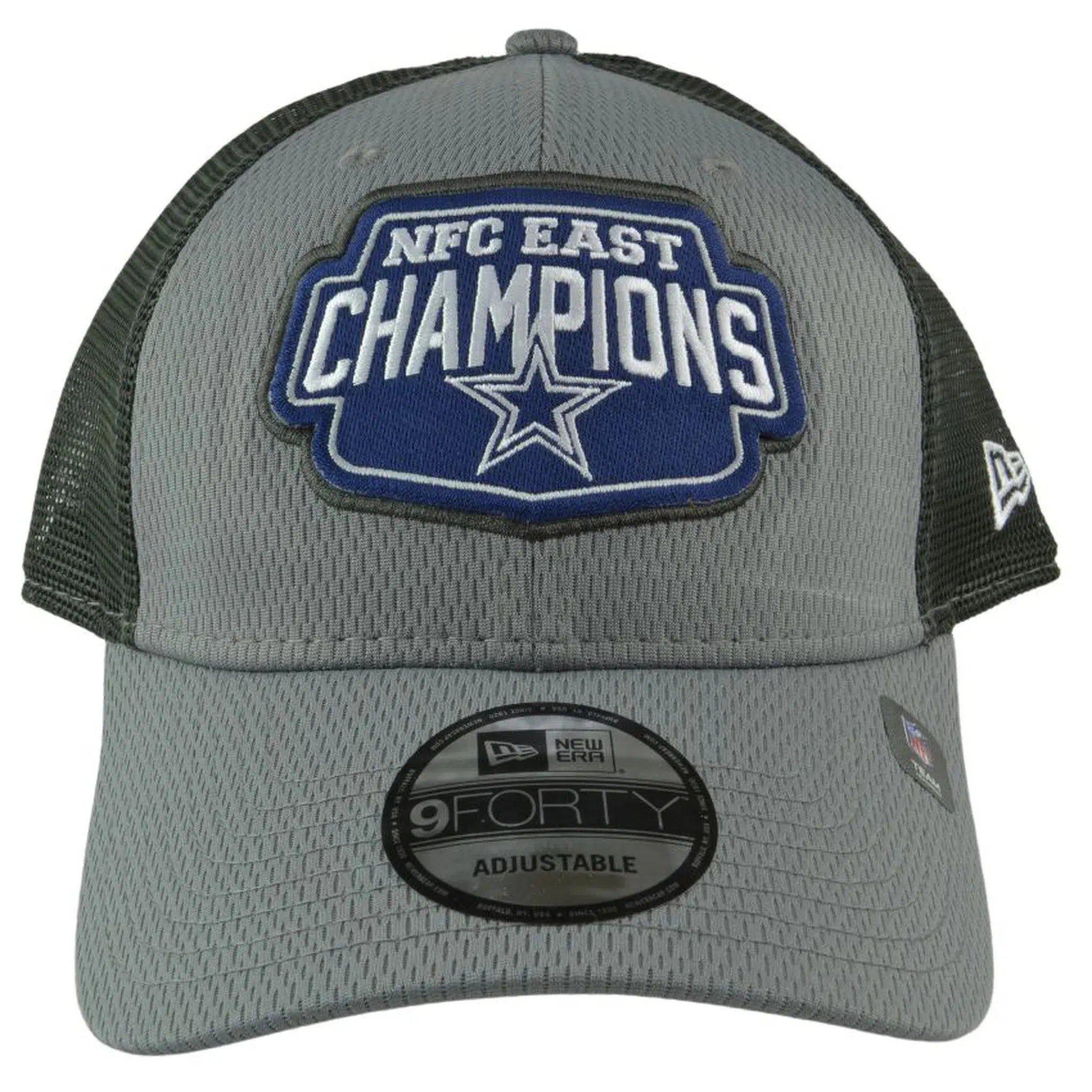 Dallas Cowboys New Era 9FORTY NFC East Champions 2 Tone Gray NFL Hat