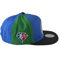 Dallas Mavericks NBA Team Era Pinwheel Men's Snapback Cap, Flat Bill Hat by Mitchell & Ness